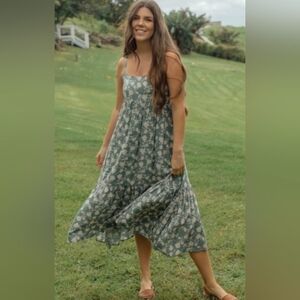 Neuflora Lexington Dress Midi L Green